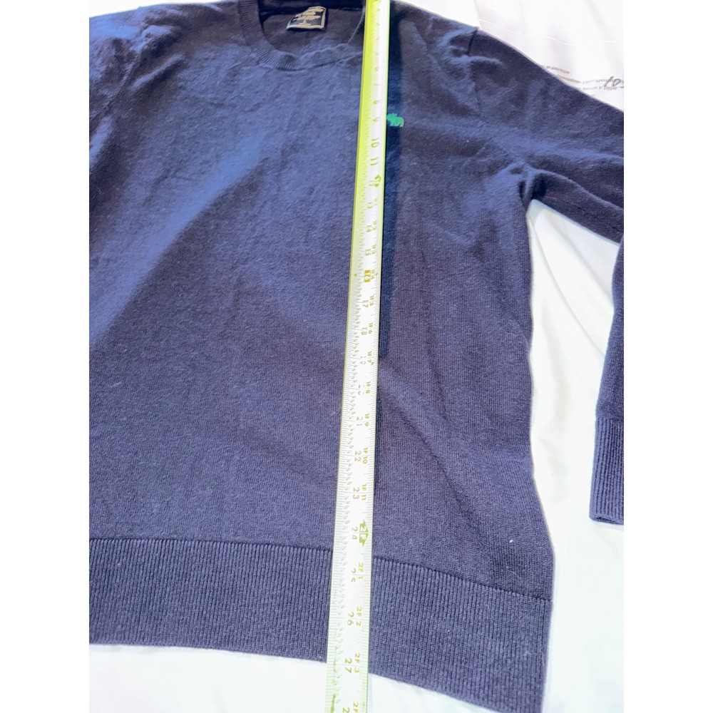 Abercrombie & Fitch Mens Navy Blue Crewneck Sweater Green Moose Logo Size L - Picture 4 of 5